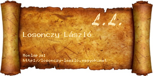 Losonczy László névjegykártya