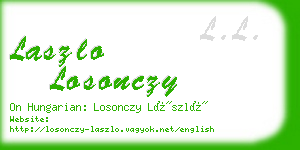 laszlo losonczy business card